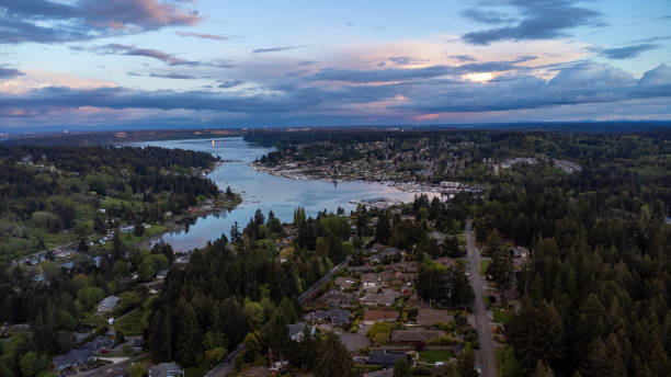 istock Beautiful Sky over Gig Harbor, Washington 1473789948