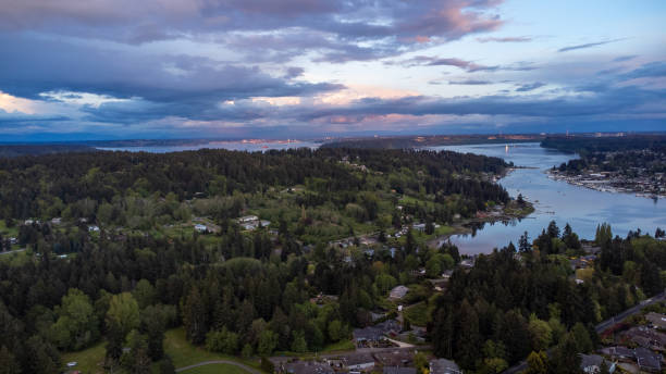 istock Beautiful Sky over Gig Harbor, Washington 1473789949