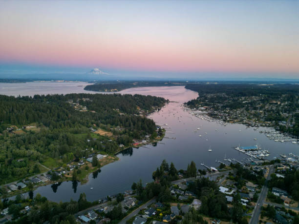 istock Beautiful Sky over Gig Harbor, Washington 1473790048