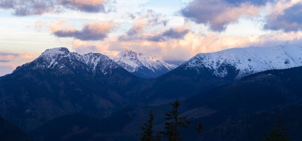 istock Sunset over the winter Tatra Mountains 1473792208