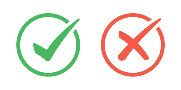 istock Checkmark and cross icons. Editable stroke. Vector graphic illustration. For website design, logo, app, template, ui, etc. 1473793025