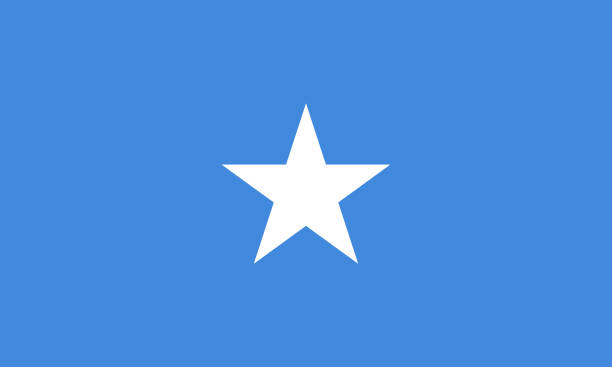 illustrazioni stock, clip art, cartoni animati e icone di tendenza di illustrazione della bandiera del paese della somalia - somalian culture