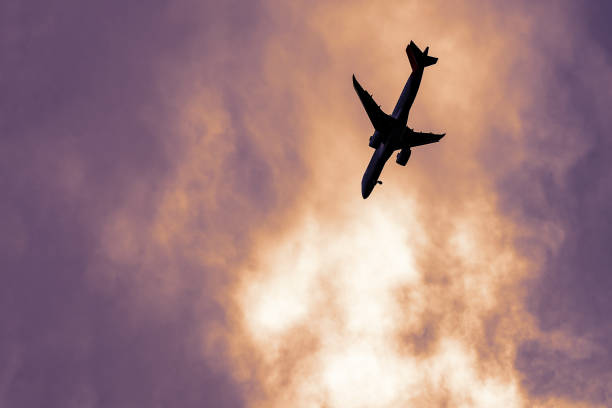 istock The plane is falling. Plane crash, uncontrolled aircraft in a tailspin 1473800017