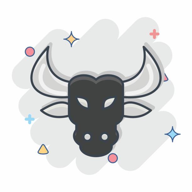 istock Icon Bull. related to Animal Head symbol. simple design editable. simple illustration 1473810226