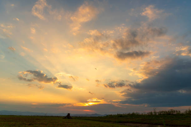 istock Sunset mountain range beautiful landscape mist, dusk golden time dramatic sky. Beautiful landscape high mountain ridge mist panning panorama scenery dawn dramatic sky. Sunrise landscape mountain peak. 1473826396