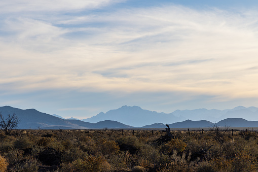 Mountain Ranges, Desert, Sunset, Landscape