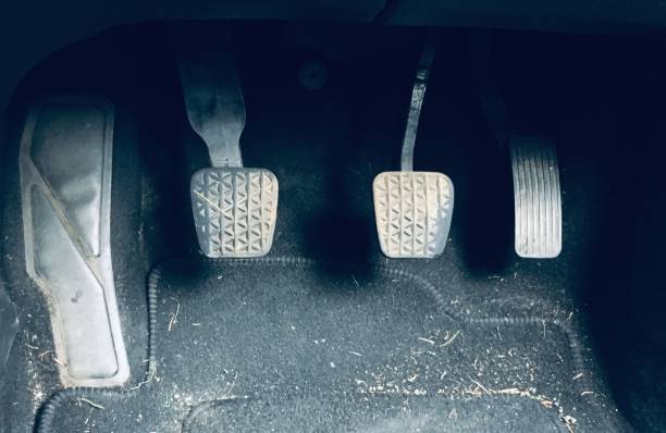 istock Still life manual car foot pedals 1473829553