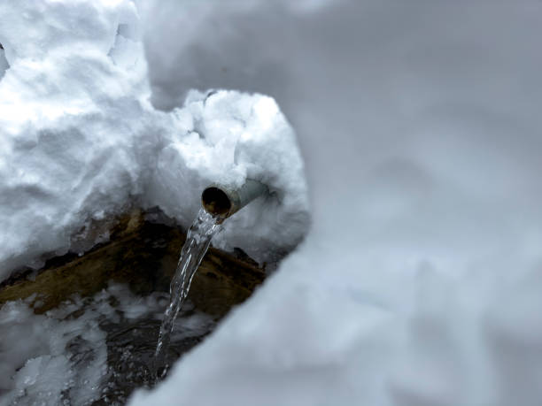 icy natural snow waters and creative concept