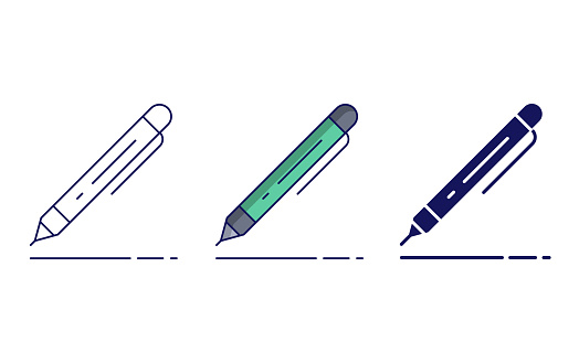 Ball Pen Vector Illustration Stock Illustration - Download Image Now