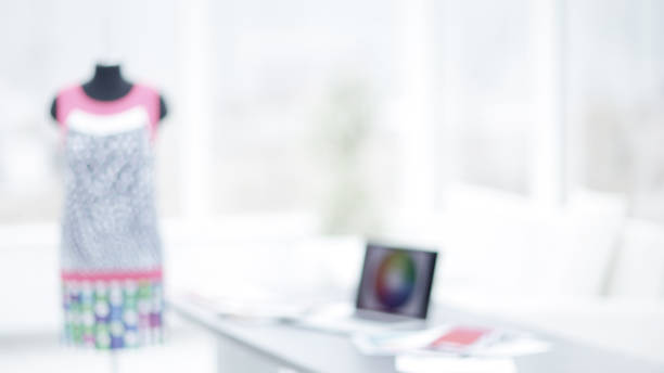 istock blurred image of modern design fashion Studio. 1473853323