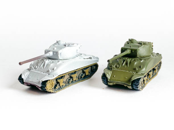 istock World war 2 tank model toy isolated on white background 1473854551
