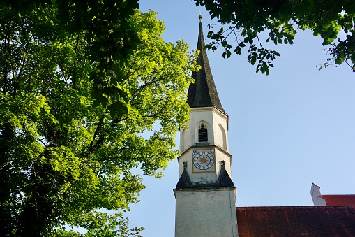 Old catholic church in Ruhpolding Bavaria Germany