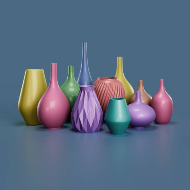istock A group of eleven colorful vases 1473857690
