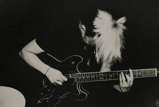 istock The female rock musician. 1473861093