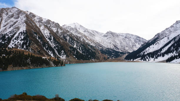 istock A mountain lake with blue water in winter 1473861244