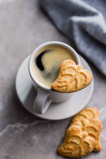 istock Tasty cookies and coffee cup. Sweet biscuits 1473862806
