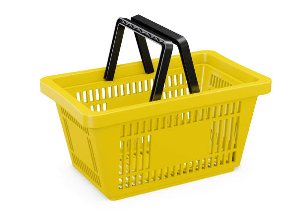 istock Yellow shopping basket 1473867627