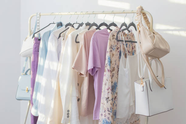 istock female  capsule summer wardrobe in  white room 1473876851
