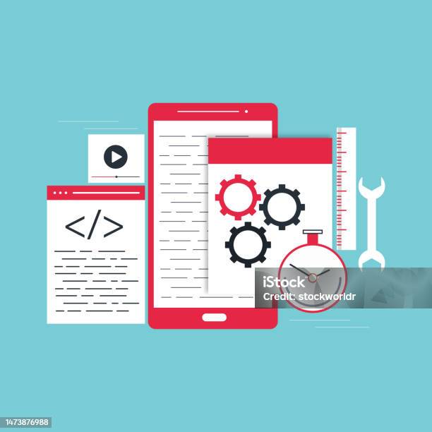 Website App Design Development Technology Software Code Programming Ui ...