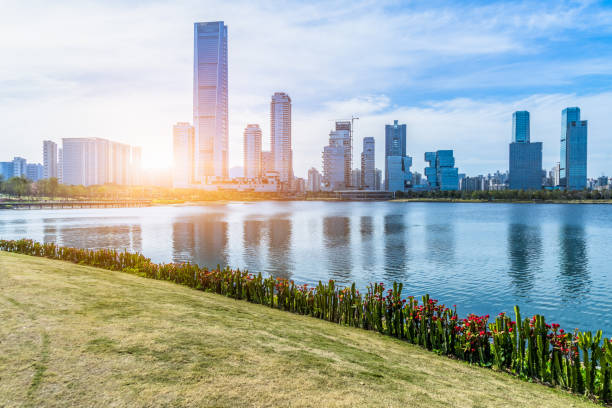istock modern city waterfront downtown skyline,China 1473877878