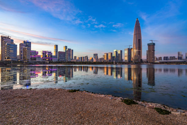 istock modern city waterfront downtown skyline,China 1473877895