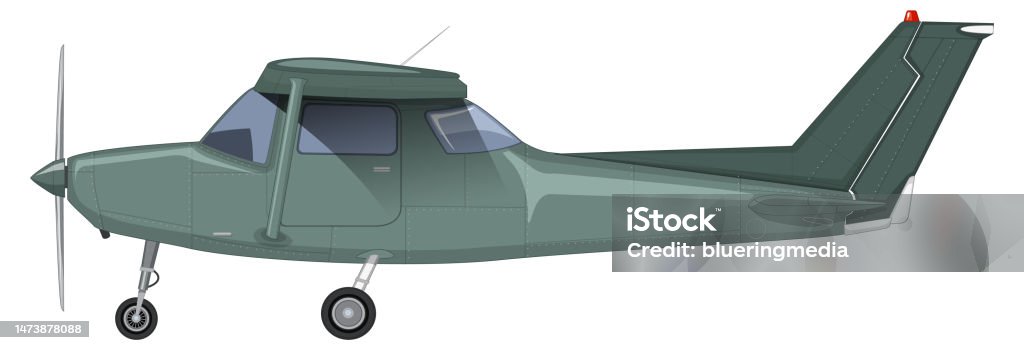 Single Engine Images Single Engine Light Aircraft Vector Stock Illustration - Download Image ...