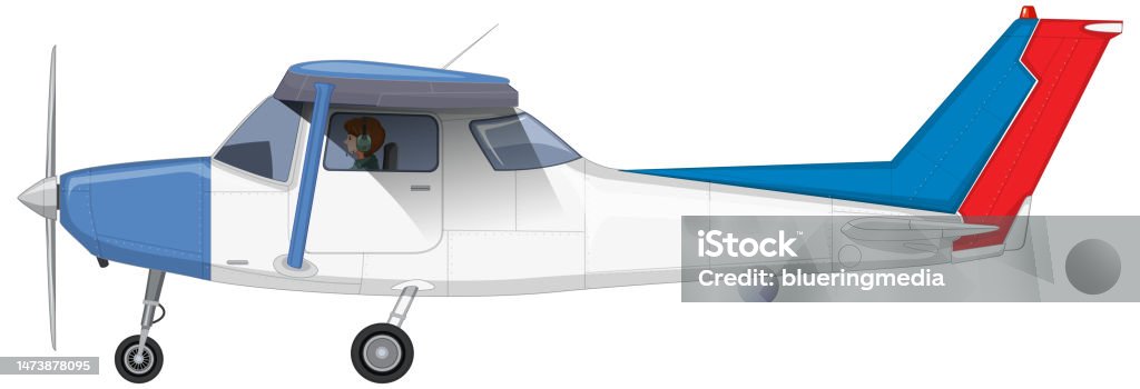 Single Engine Images Single Engine Light Aircraft Vector Stock Illustration - Download Image ...