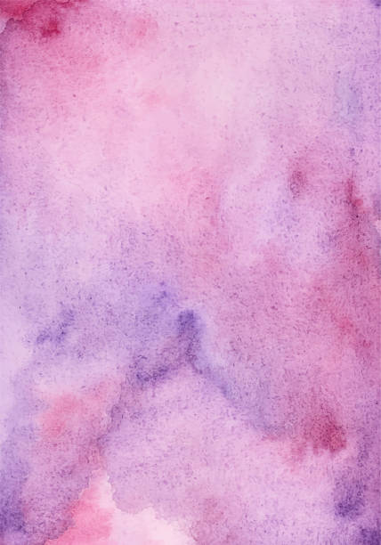 istock Manual painted abstract purple magenta watercolor as background. 1473881043