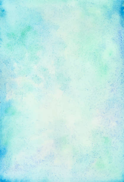 istock Manual painted abstract blue turquoise watercolor as background. 1473881057