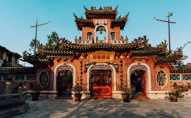 świątynia w hoi an starożytne miasto, wietnam - vietnam hoi an traditional culture travel zdjęcia i obrazy z banku zdjęć