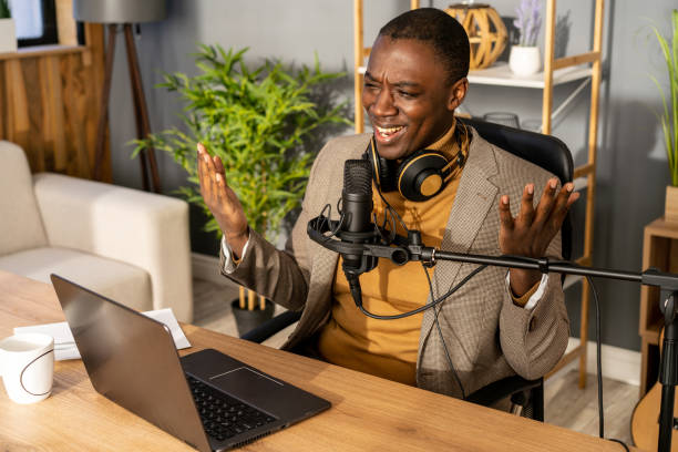 istock A cheerful radio dj working 1473895988