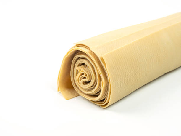 istock Bean Curd Skin on White background 1473903797