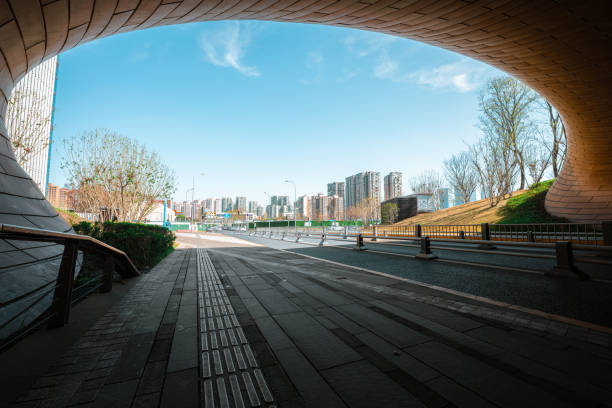 Urban overpass in the morning