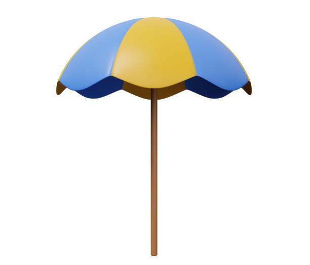 istock sun umbrella 3d icon. 3d render minimal cartoon illustration 1473905290