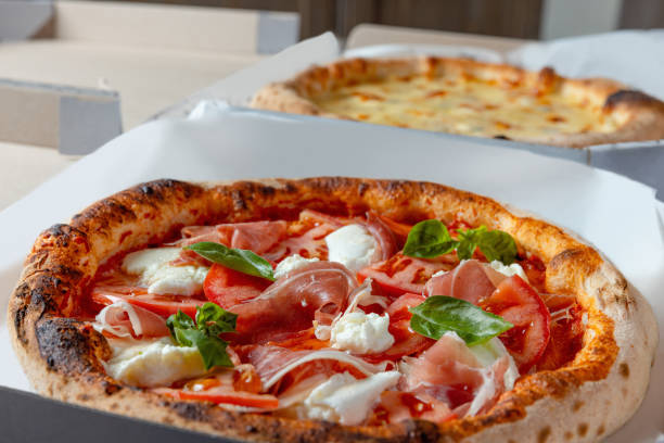 istock Close-up on delicious pizza delivered in box 1473906595
