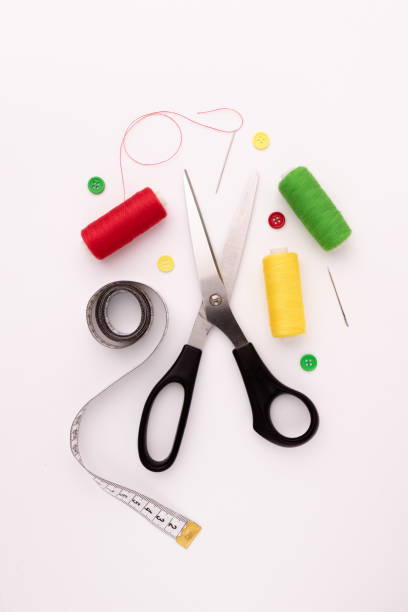 istock sewing concept isolated on white background, top view 1473919503