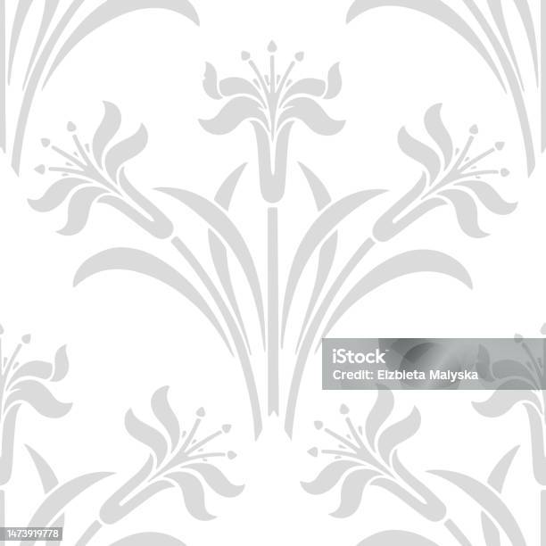 Subtle Blossom Decorative Seamless Pattern Repeating Background ...