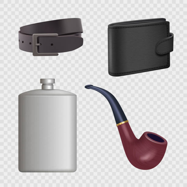 istock Gentleman set. Items for stylish old style male persons decent vector realistic gentleman collection 1473925937