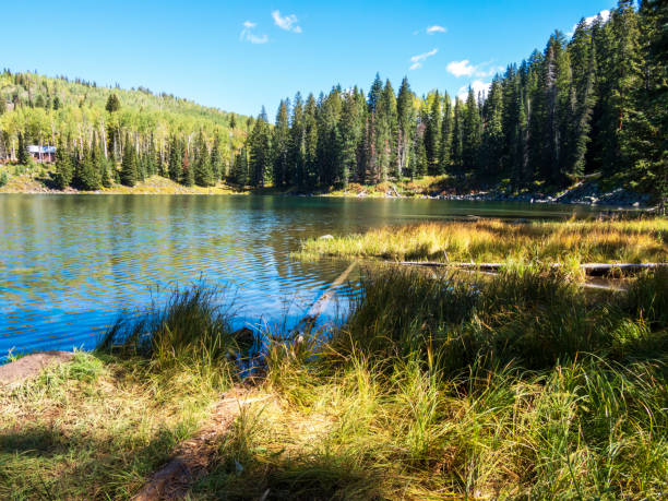 Mesa Lakes in Autumn stock photo