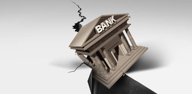 銀行崩壊 - crisis finance debt bank ストックフォトと画像