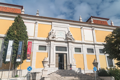 Lisbon, Portugal - December 4, 2022: National Museum of Ancient Art, Portuguese national art museum.