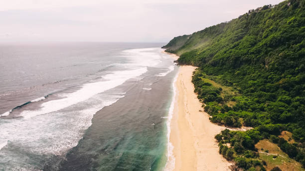istock Waving ocean near coastal area 1473955868