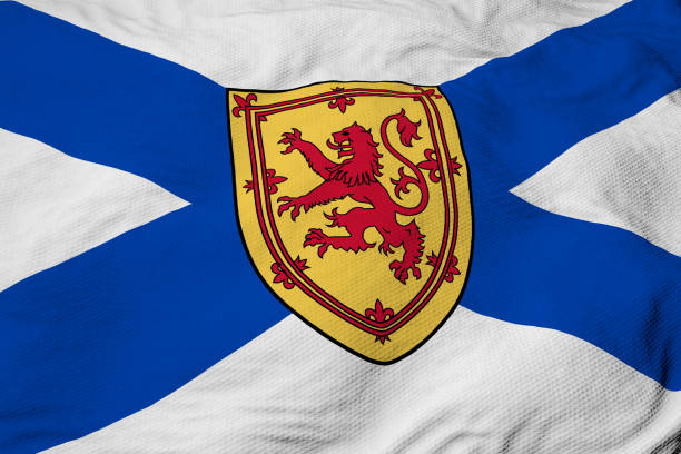 istock Flag of Nova Scotia in 3D rendering 1473956937