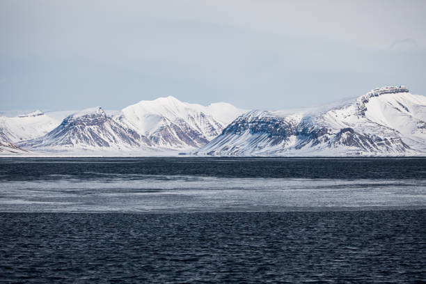 istock Frozen mountains in Svalbard, Norway. 1473956987