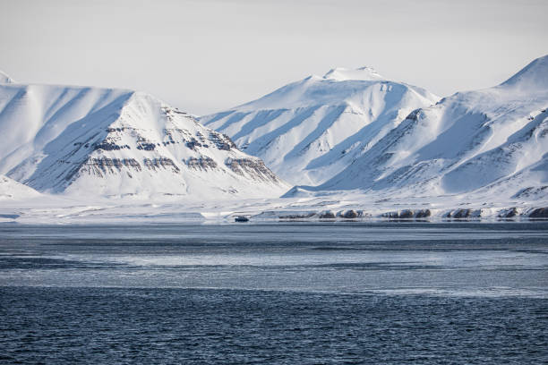 istock Frozen mountains in Svalbard, Norway. 1473957002