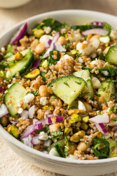 istock Jennifers Organic Raw Bulgar Wheat Salad 1473958892
