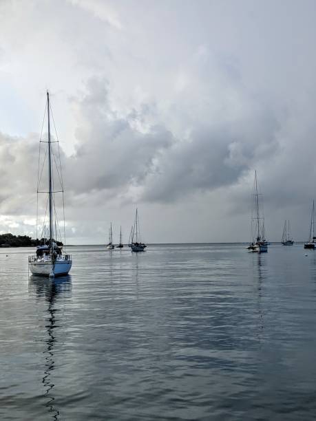 istock Sailboats moored 1473962898
