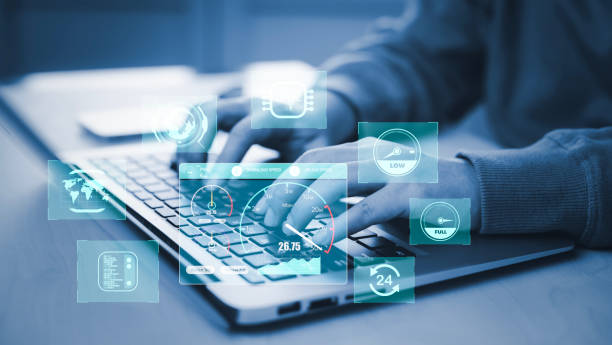 istock Fast internet connection with Metaverse technology concept, Hand holding smartphone and Virtual screen of Internet speed measurement,Internet and technology concept, 5G,6G Hi speed internet concept 1473971205