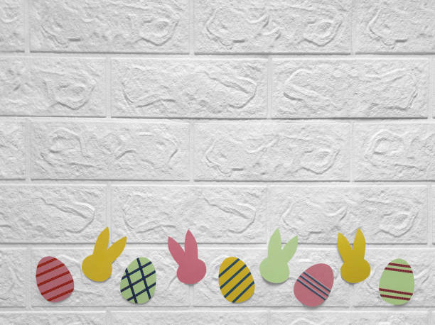 istock Simple holiday decor for home, children's room. Happy Easter concept. Copy space. 1473972066