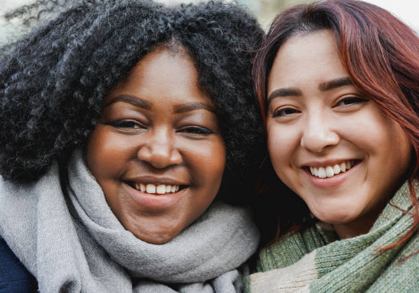 istock Young multiracial women smiling on camera 1473973415